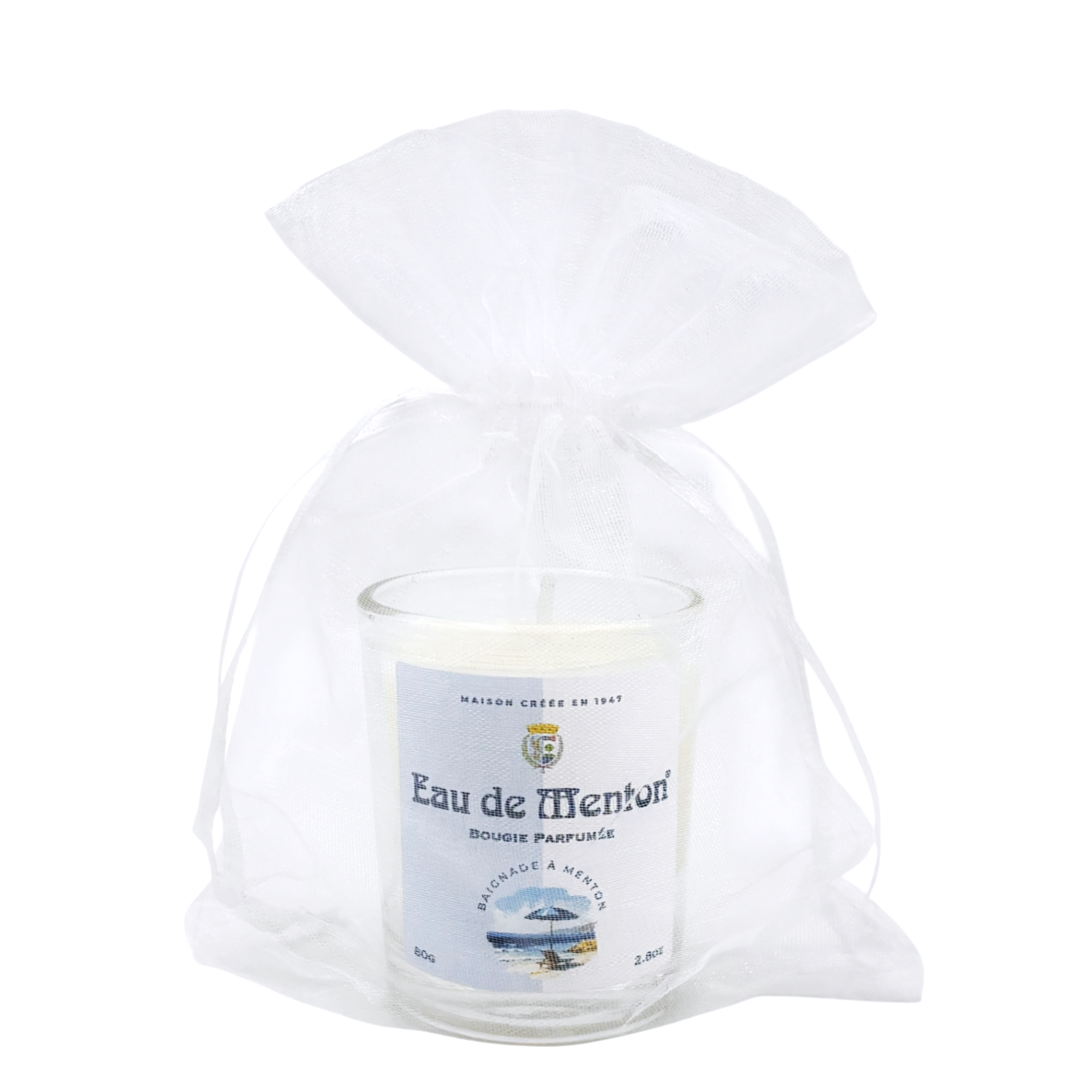 Bougie Eau de Menton Baignade à Menton 80g Bougie Eau de Menton Baignade à Menton 80g