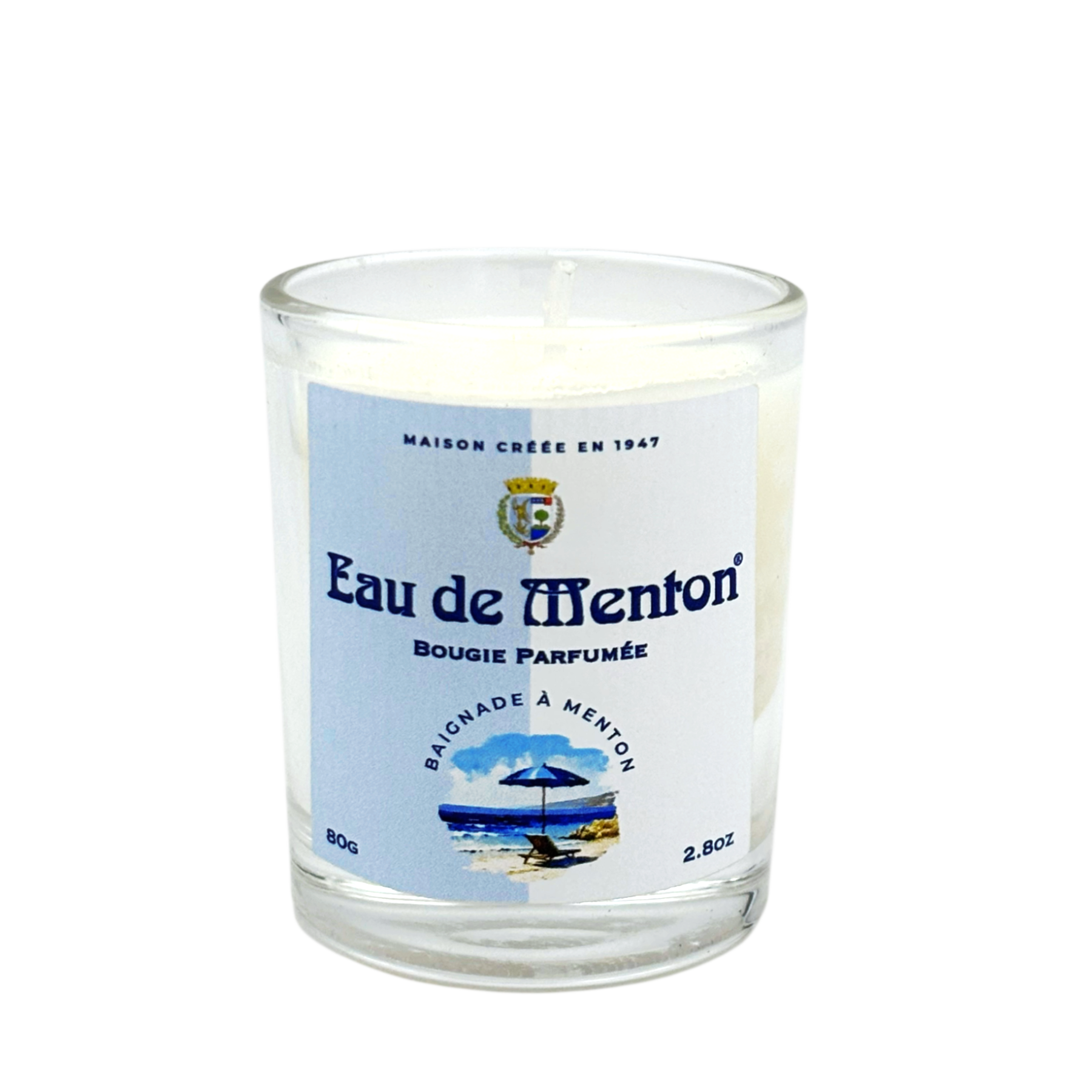 Bougie Eau de Menton Baignade à Menton 80g Bougie Eau de Menton Baignade à Menton 80g