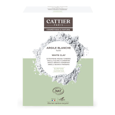 Boîte d’argile blanche surfine BIO Cattier pour peaux sèches et sensibles 200 g
