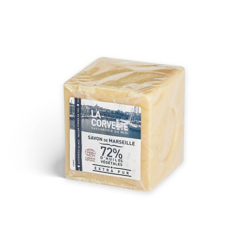 Cube Savon de Marseille Extra Pur nature La Corvette 500g