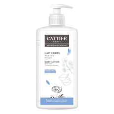 Flacon pompe de lait corps modelant Cattier à l’aloe vera et à l’huile d’onagre BIO 500 ml