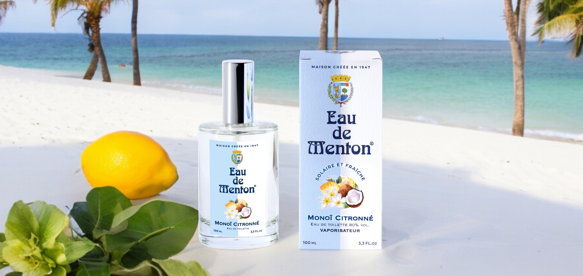 Eau de Menton Monoï Citronné