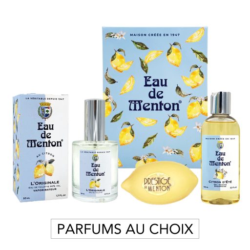 Coffret cadeau parfum Eau de Menton et gel douche