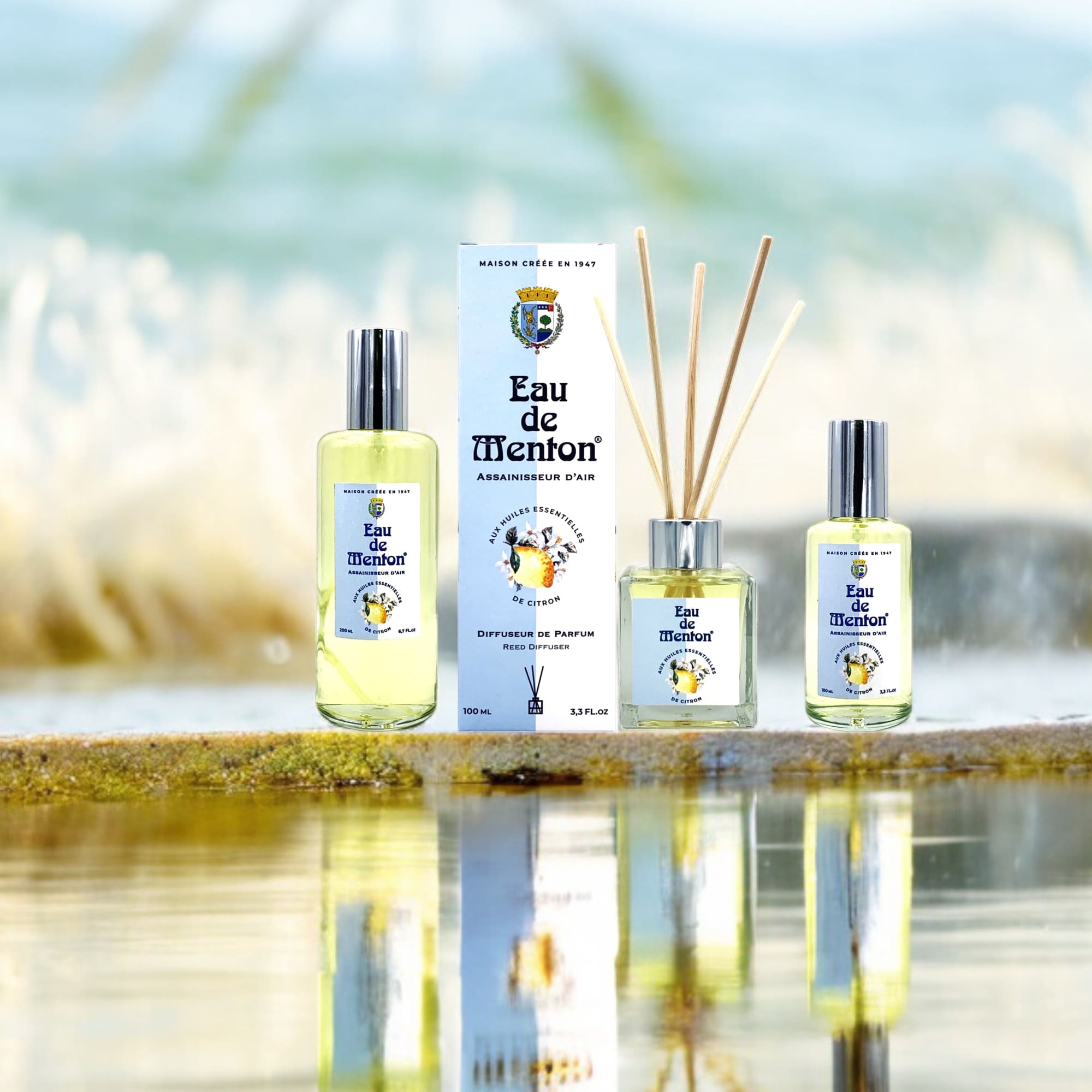 diffuseur de parfum avec batonnets prestige de menton