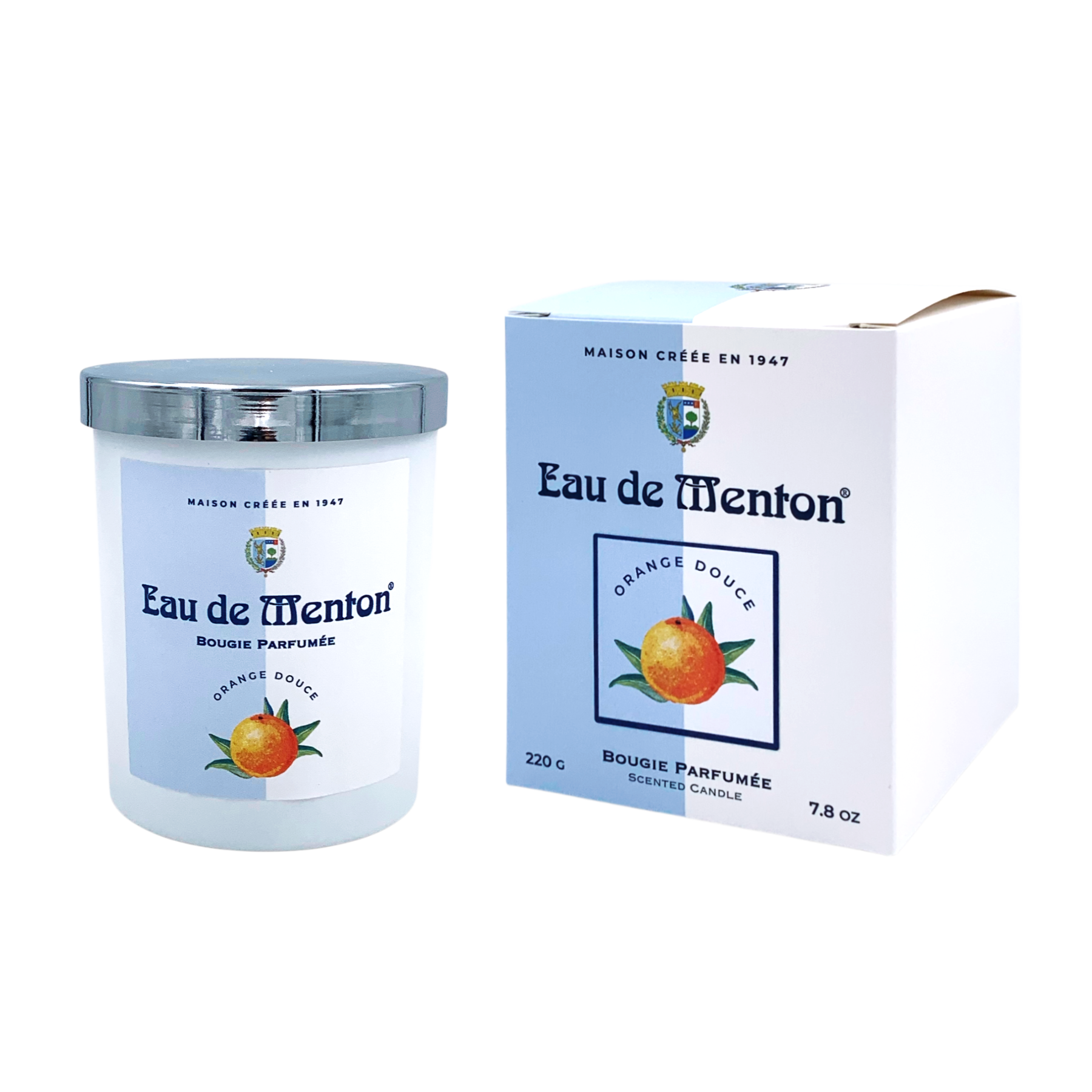 Bougie Eau de Menton Orange Douce 220g Bougie Eau de Menton Orange Douce 220g