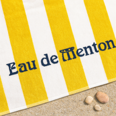 Serviette de plage Eau de Menton
