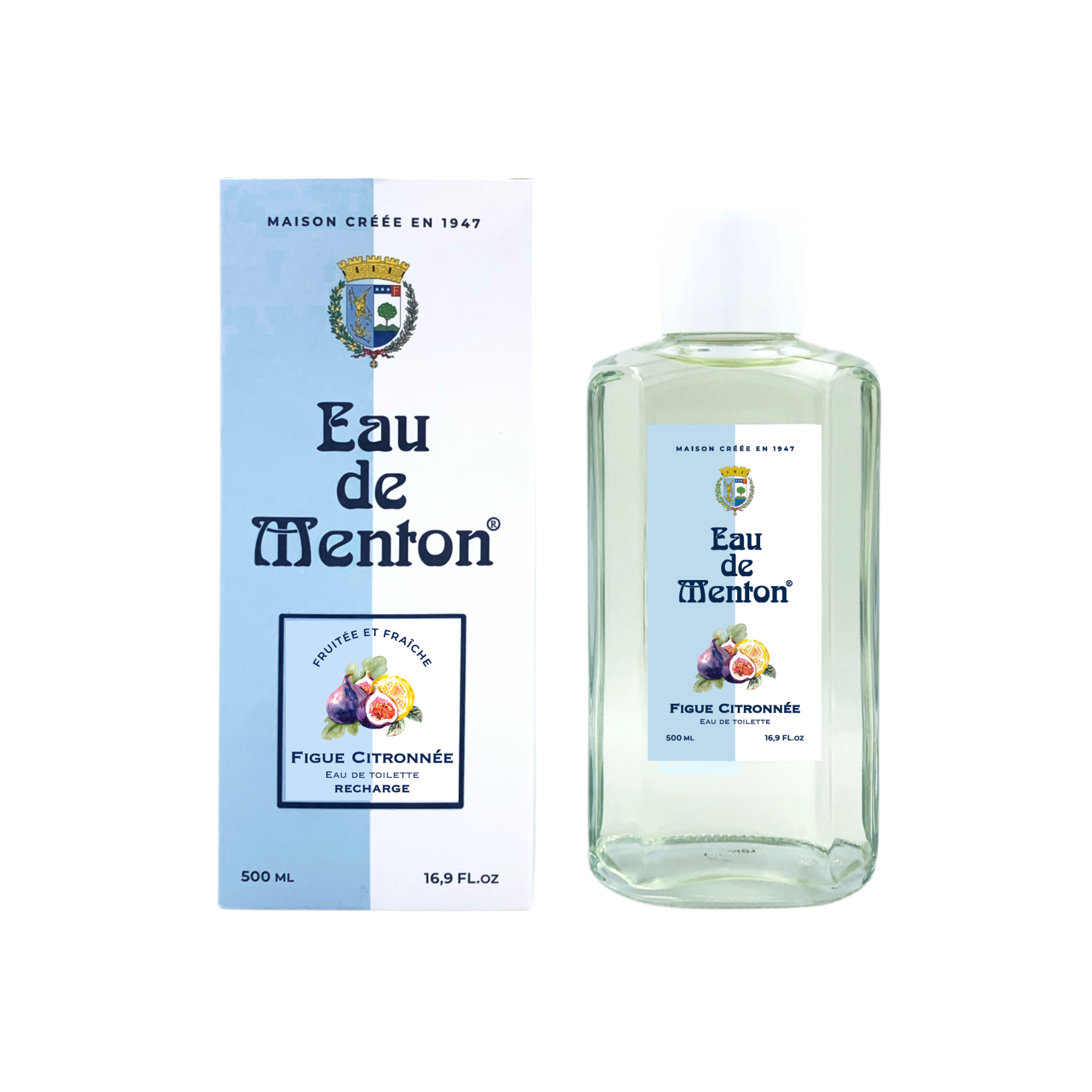 Eau de menton recharge 500ml Figue citronnée (2) Eau de menton recharge 500ml Figue citronnée